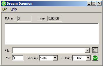 The Dream Daemon interface.